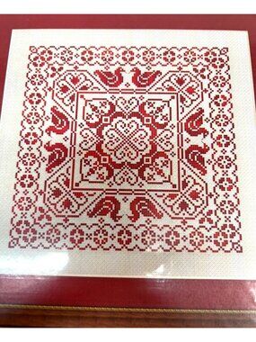 RARE Whispered By The Wind Canon Counted Cross Stitch Pattern Antique White